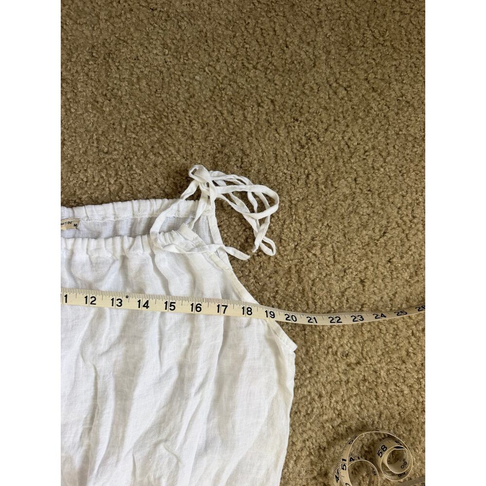 NWT Francesca Bettini Italy Linen White Dress - Picture 8 of 9